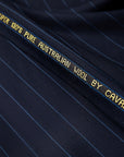 Blue on Blue Pin Stripes Weave - Super 130's Merino Wool