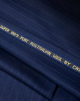 Blue Pin Stripes Weave - Super 130's Merino Wool
