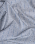 Light Grey Blue Pinstripe