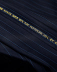 Blue on Blue Pin Stripes Weave - Super 130's Merino Wool